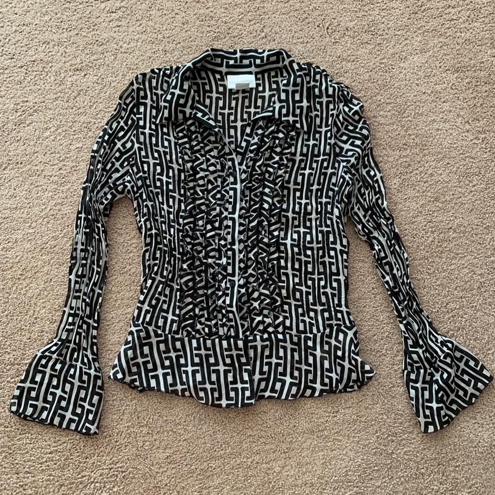 Black & White Blouse